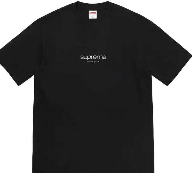 Tee and 22SS White Logo XL Black Classic M L S 0629